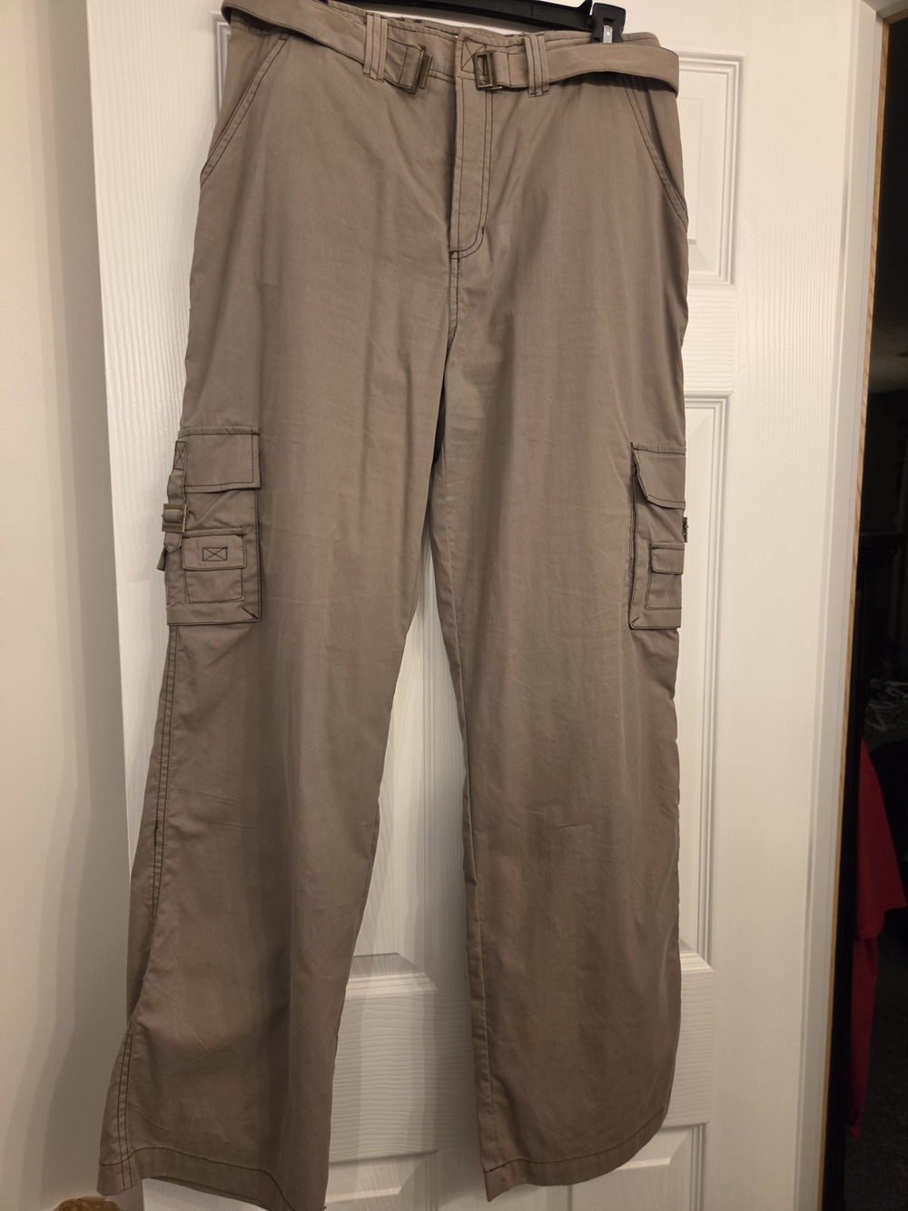 Caribbean Joe Womens Cargo Pants in Taupe